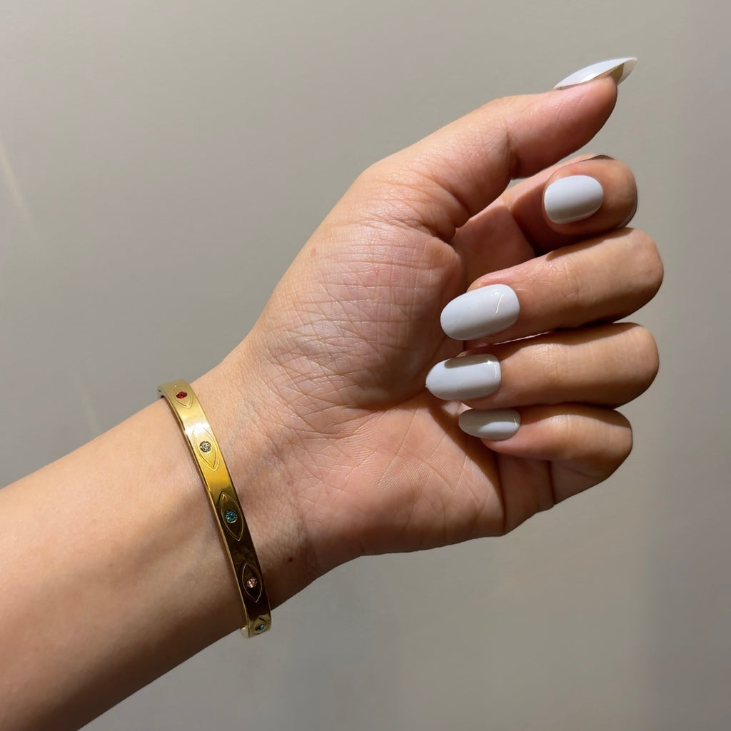 Multi color eye bangle