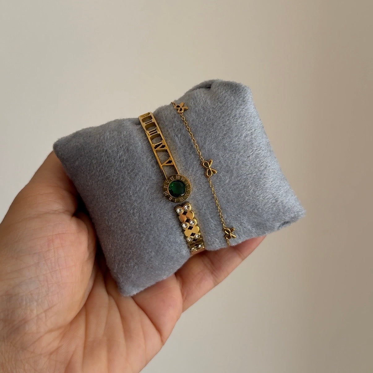 Emerald Charm Stack