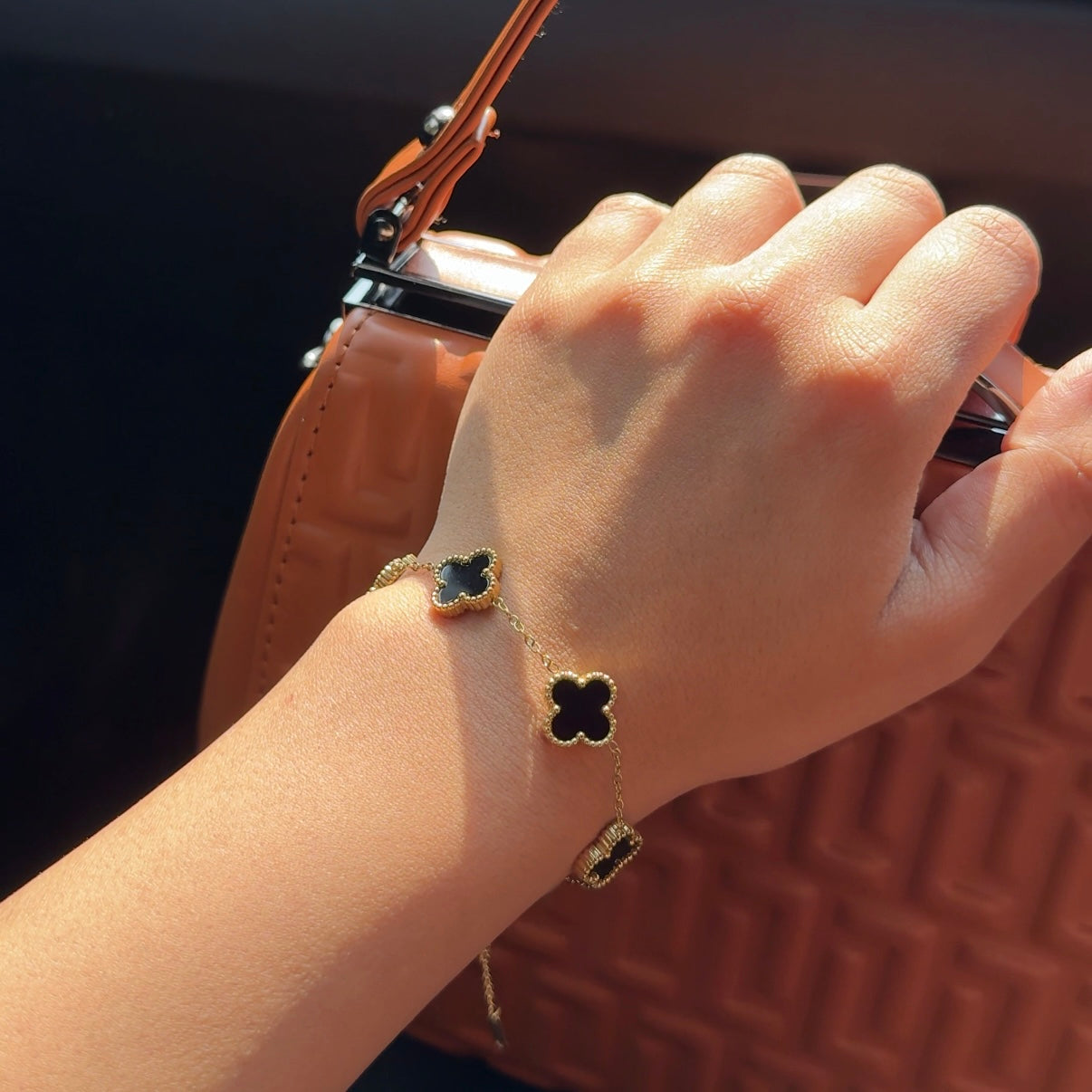 Black clover bracelet