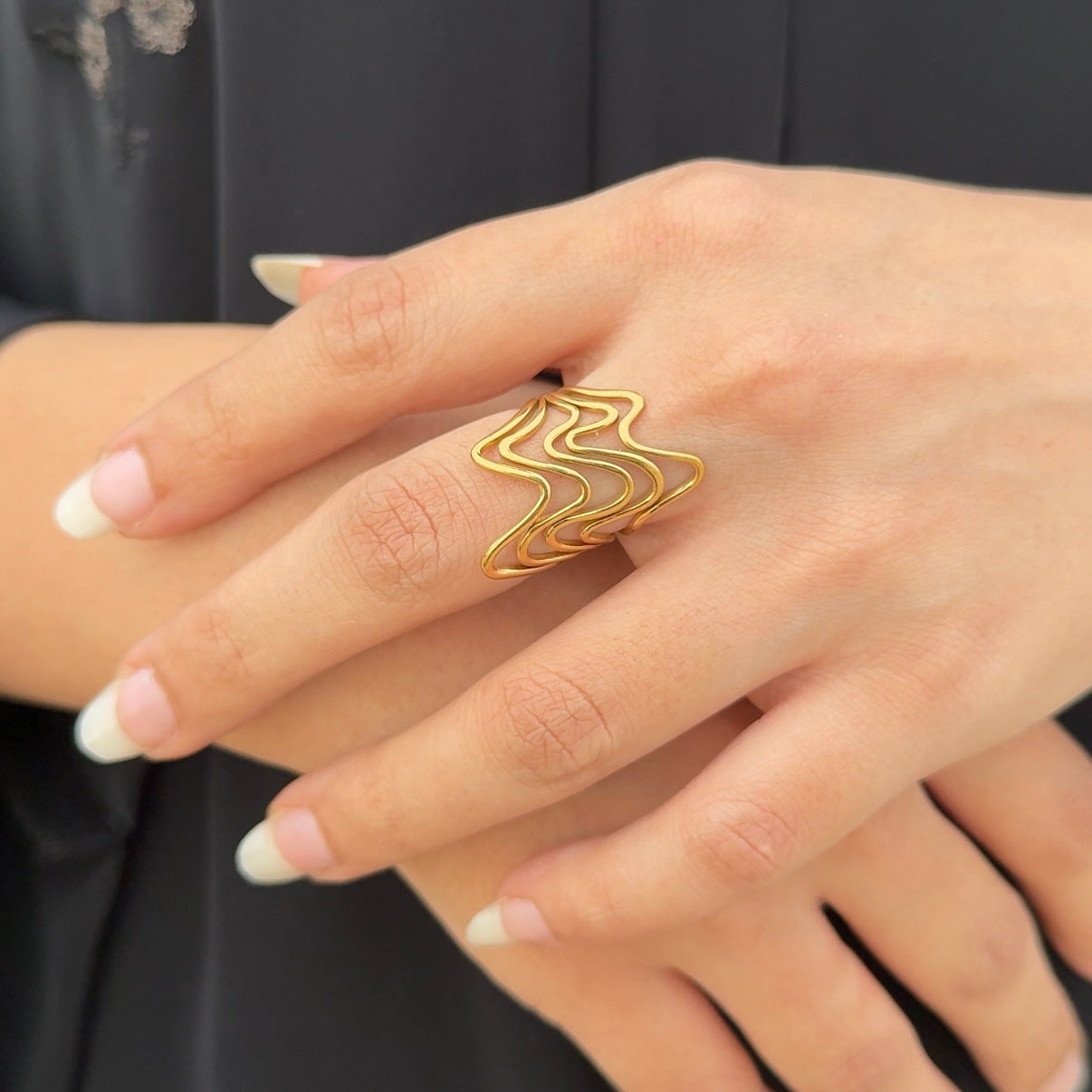 Ethereal Wave Ring