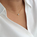 Minimal lumina drop necklace