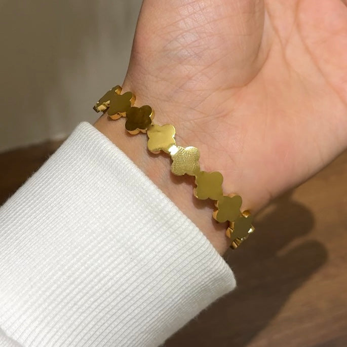 Gilded Petal Bangle