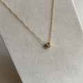White minimal heart necklace