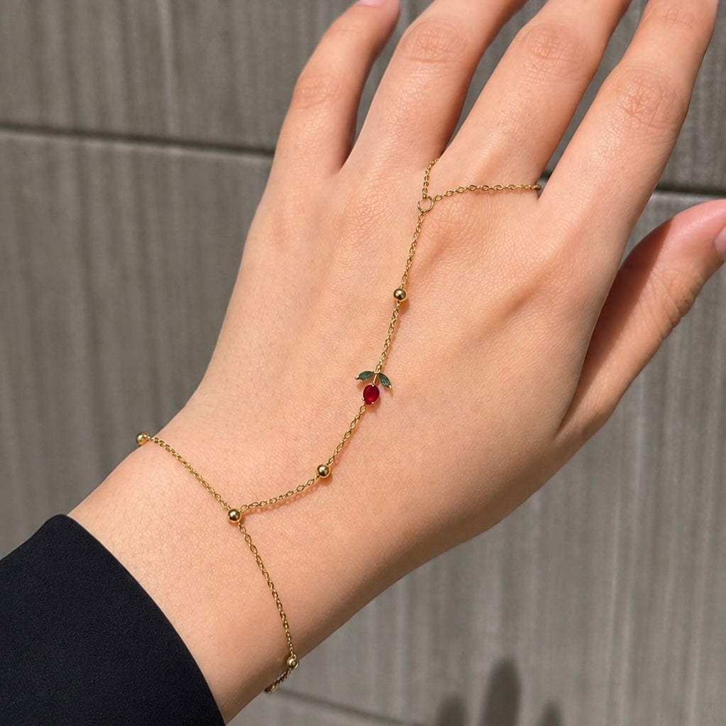 Tulip handchain (red)