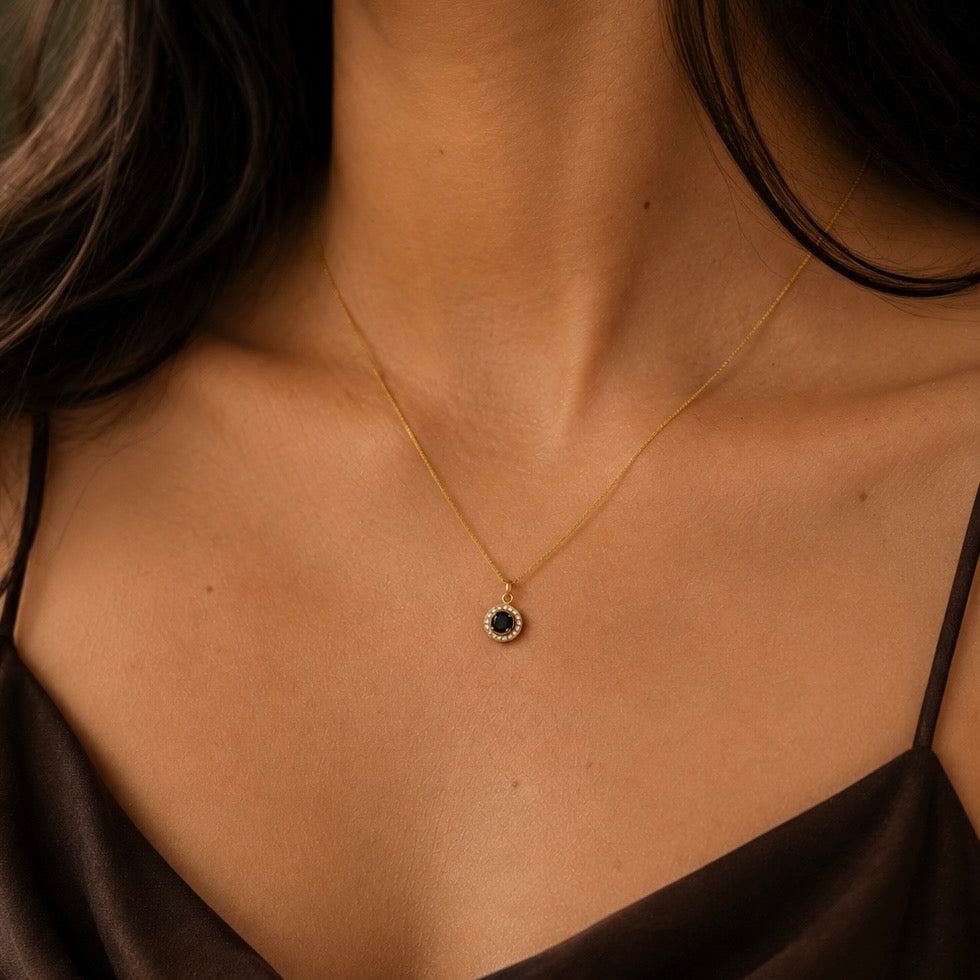Midnight Solitaire necklace