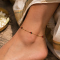 Tulip anklet (red)