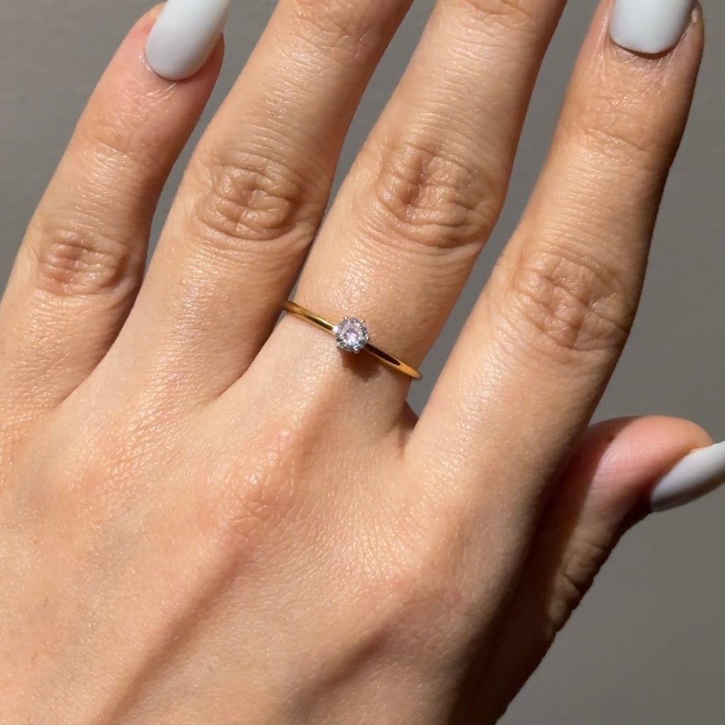 Iris Solitaire Ring