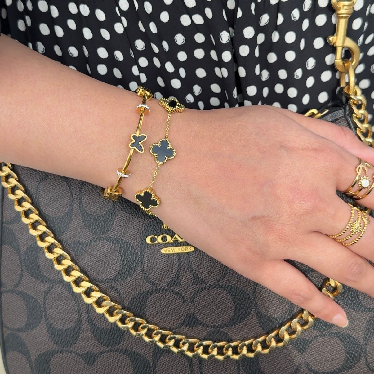 Black clover bracelet