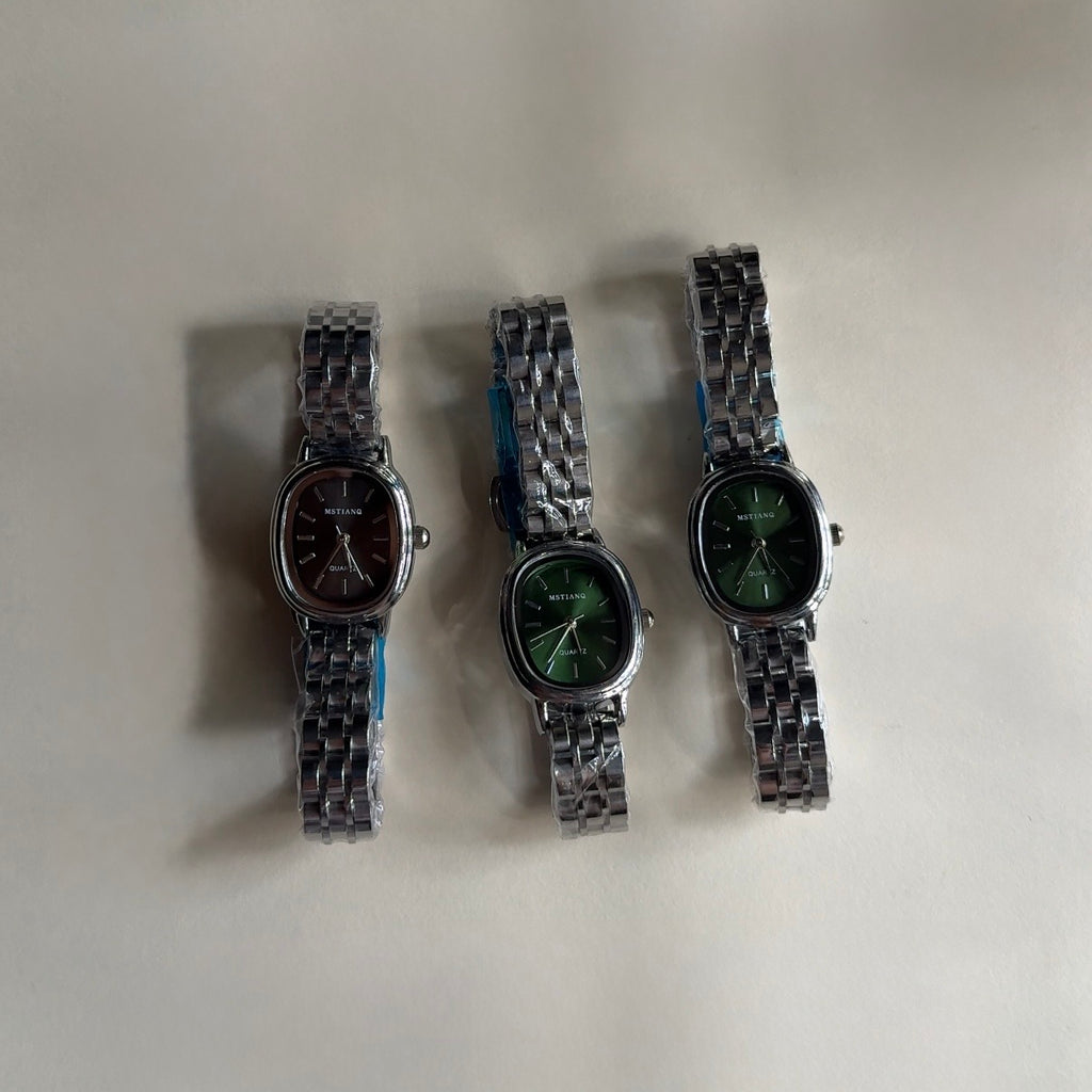 Starlit Silver watch (black)
