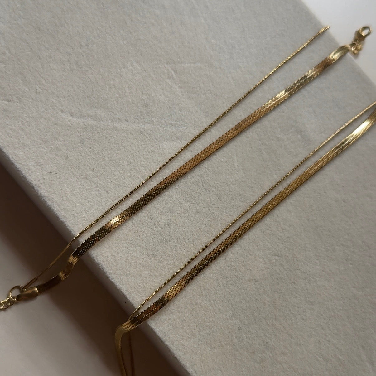 Snake chain layer anklet