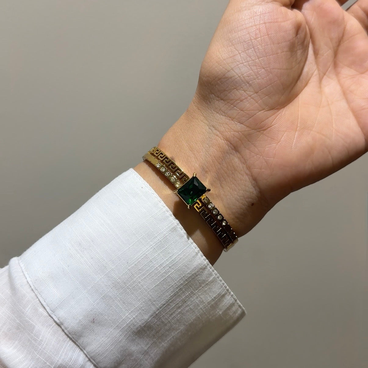 Royal emerald bangle(baby size)