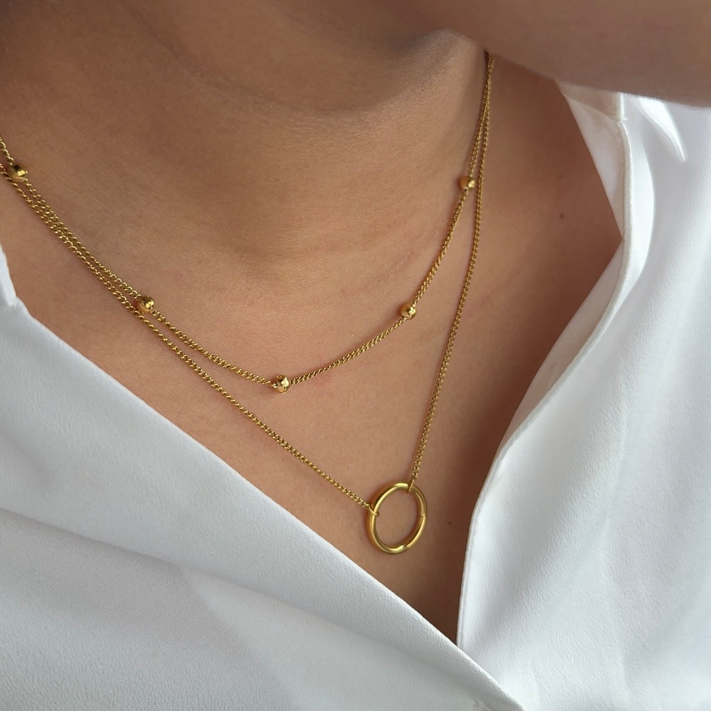 Duo chain necklace