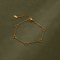 Hearted link bracelet
