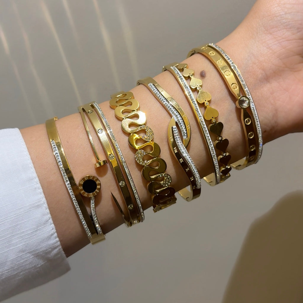 Roman numeral bangle