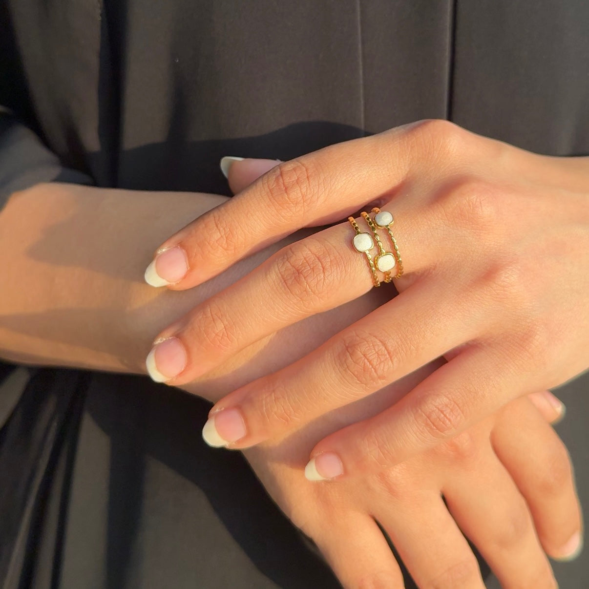 White layer ring