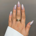 White wave ring