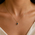 Azure Solitaire necklace