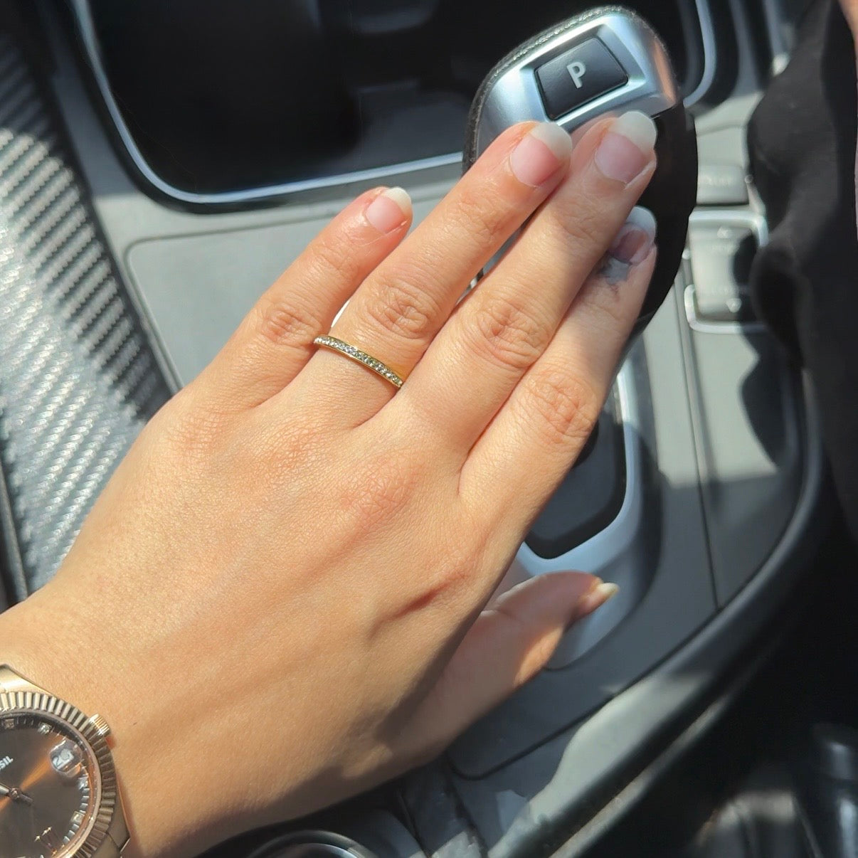 Bling orbit ring