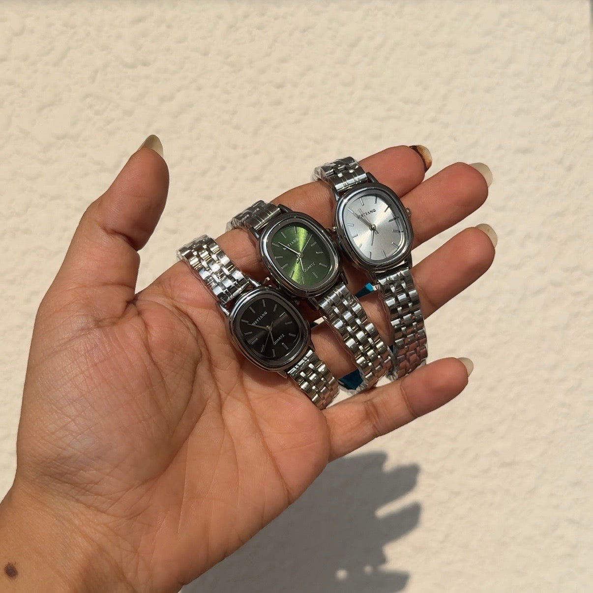 Starlit Silver watch (black)