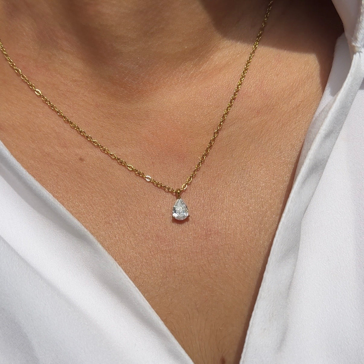 Celeste Solitaire necklace