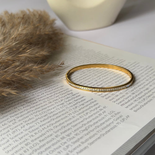 Crystal cuff bangle
