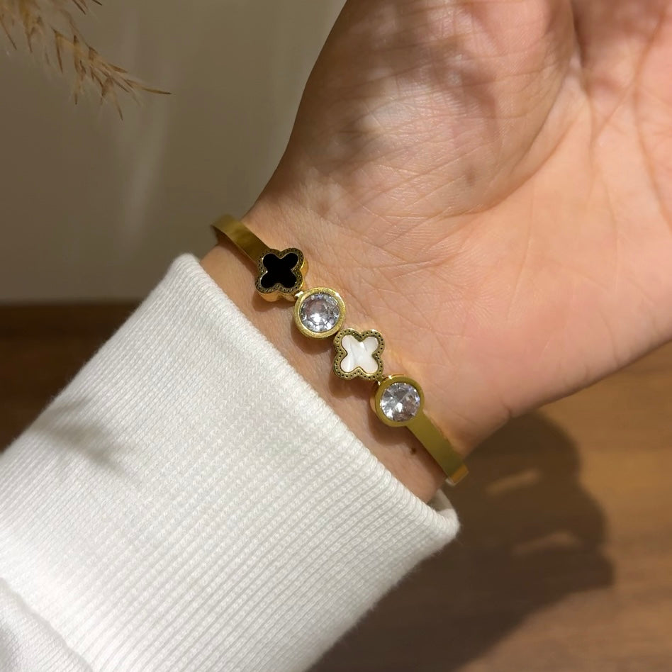 Midnight Moonstone Bangle