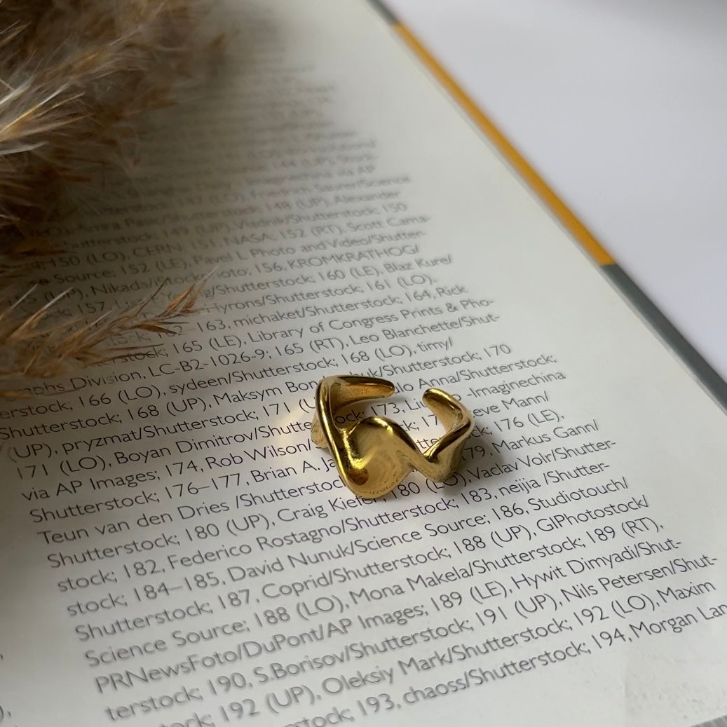 Chunky wave ring