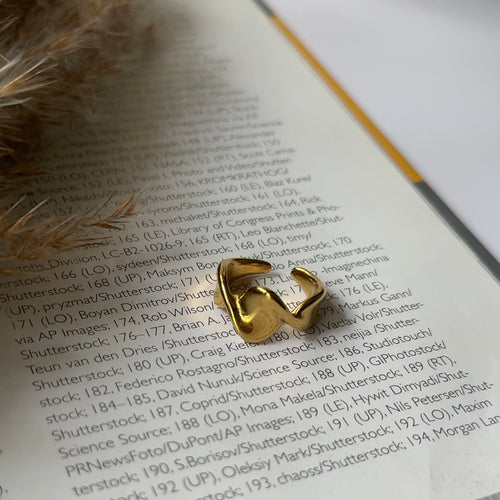 Chunky wave ring
