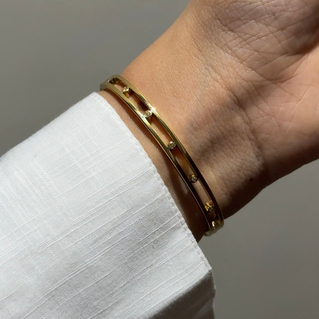 Aurora line bangle(babysize)