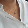 Minimal stone necklace