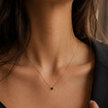 Lumina drop necklace(black)