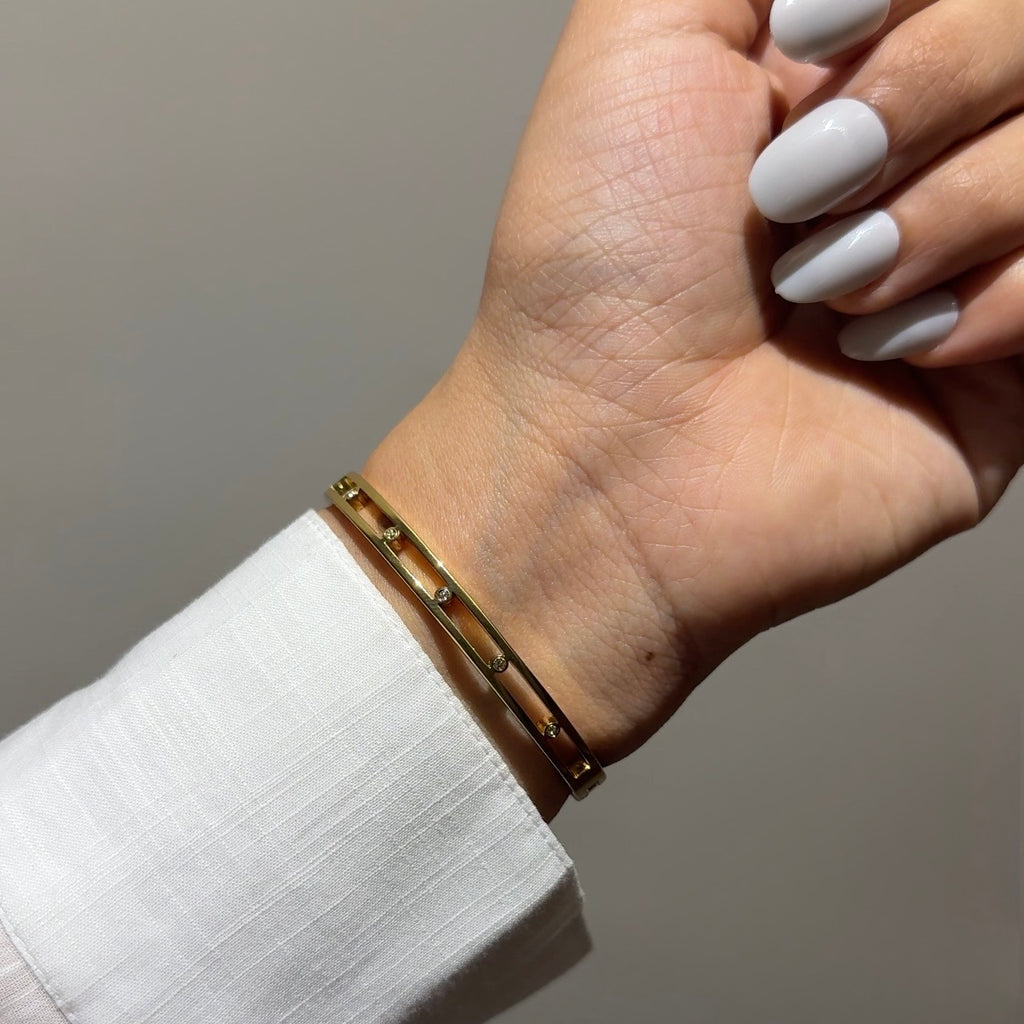 Aurora line bangle(babysize)