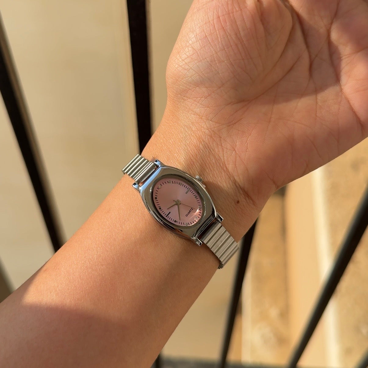 Moonblush watch (pink dial)