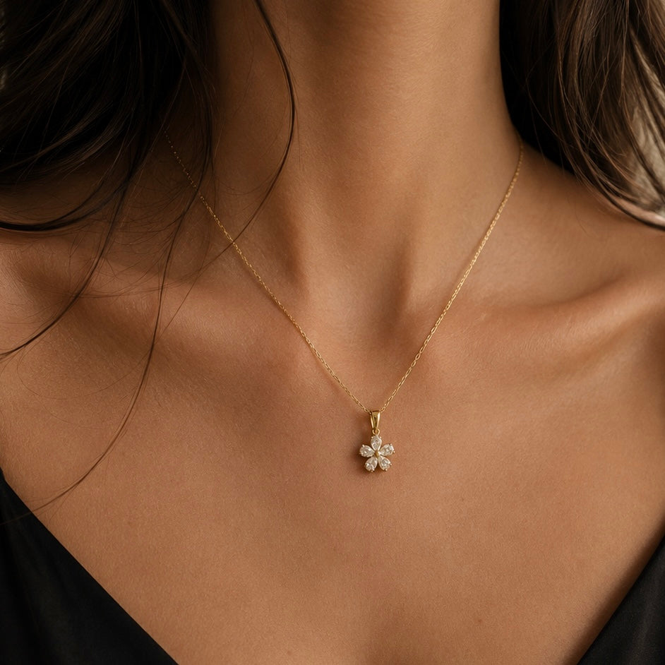 Blossom charm necklace